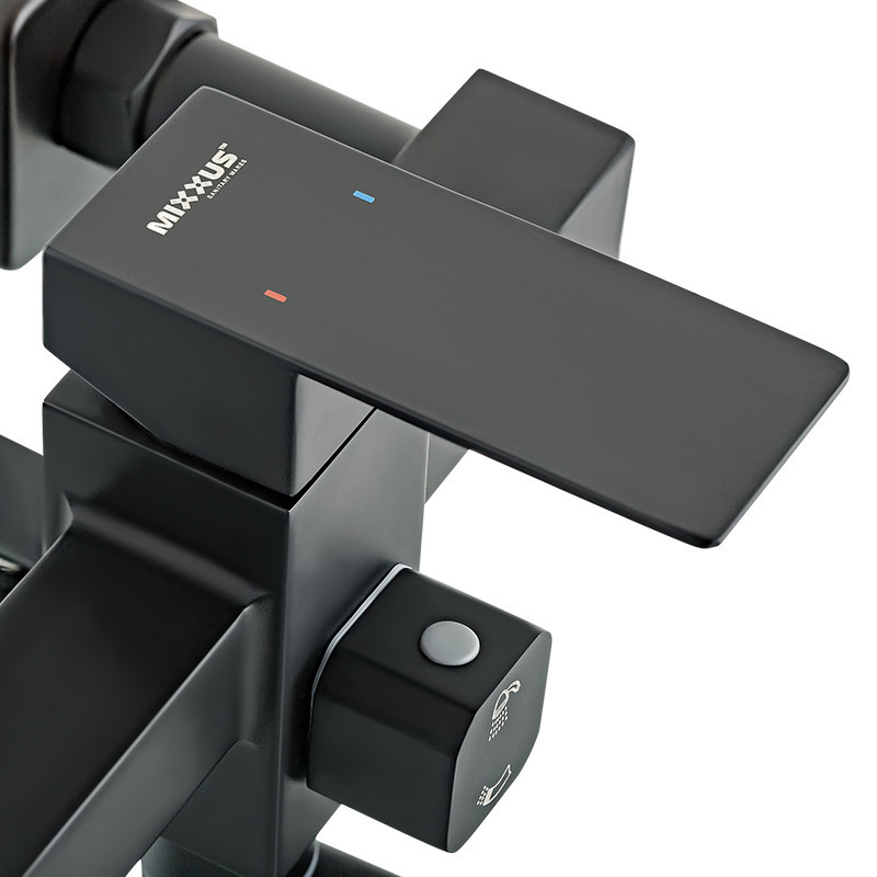 Чёрный смеситель для ванны Mixxus KUB-006 из нержавеющей стали (MI2811) Харьков - изображение 3