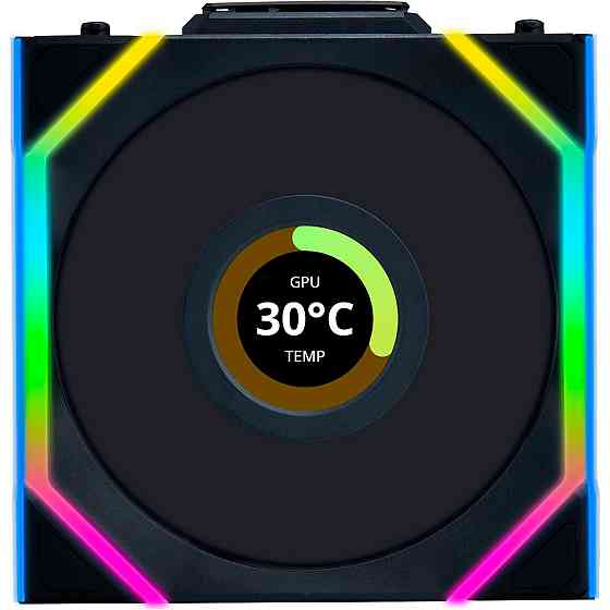 Вентилятор Lian Li Uni Fan SL Wireless LCD Reverse 120-1 Black (G99.12RSLLCD1W1B.00) ( 19673 ) Харків