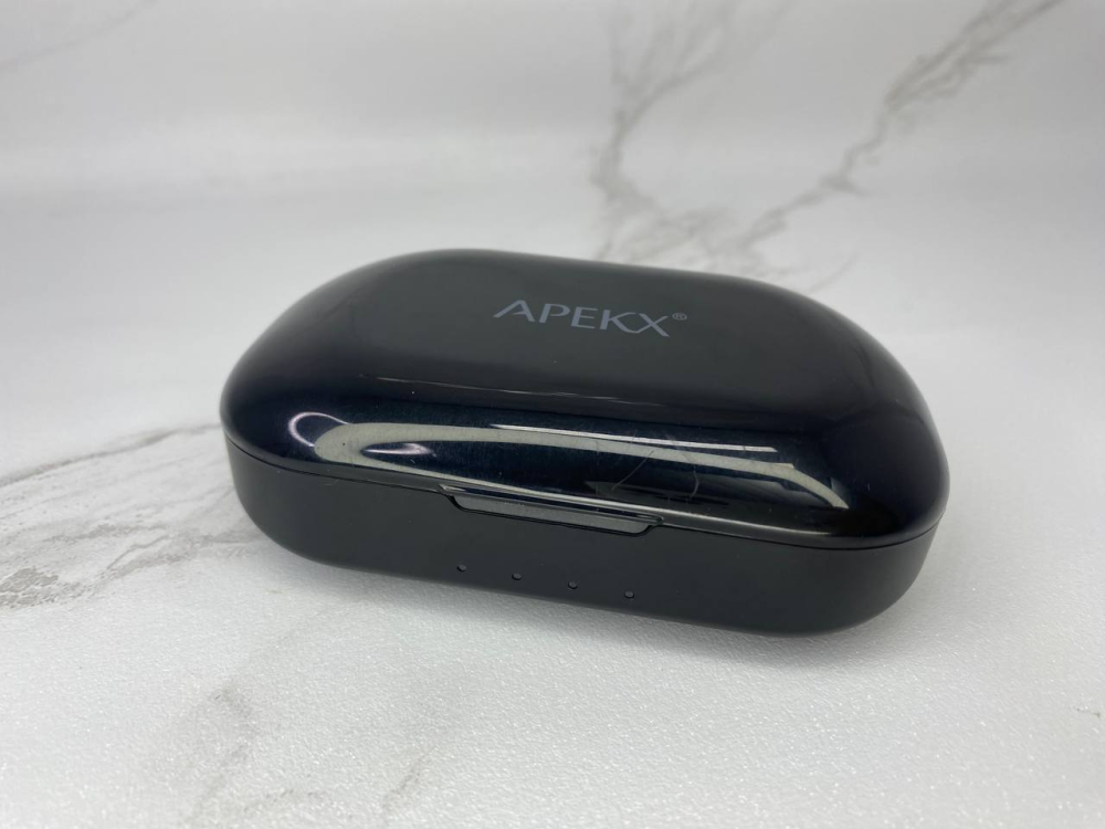 Б/У Беспроводные наушники APEKX BE1031-BK Bluetooth 5.0, IPX7, микрофон, зарядный кейс, до 22 часов, черные Киев - изображение 13