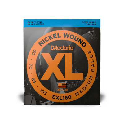 Струни для гітари D'Addario XL Nickel Wound Bass Medium (50-105) (EXL160) Вінниця - фото 1
