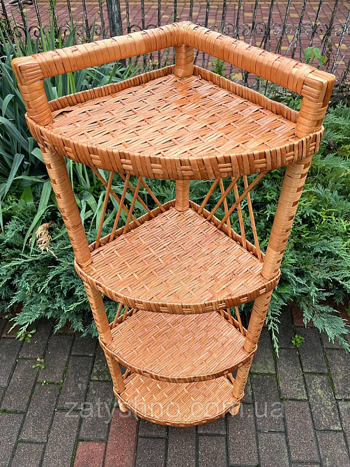 Етажерка плетена з лози Київ - фото 7