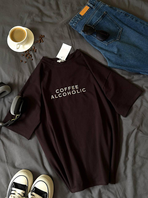 Жіноча стильна повсякденна оверсайз футболка кулір Одеса - фото 4