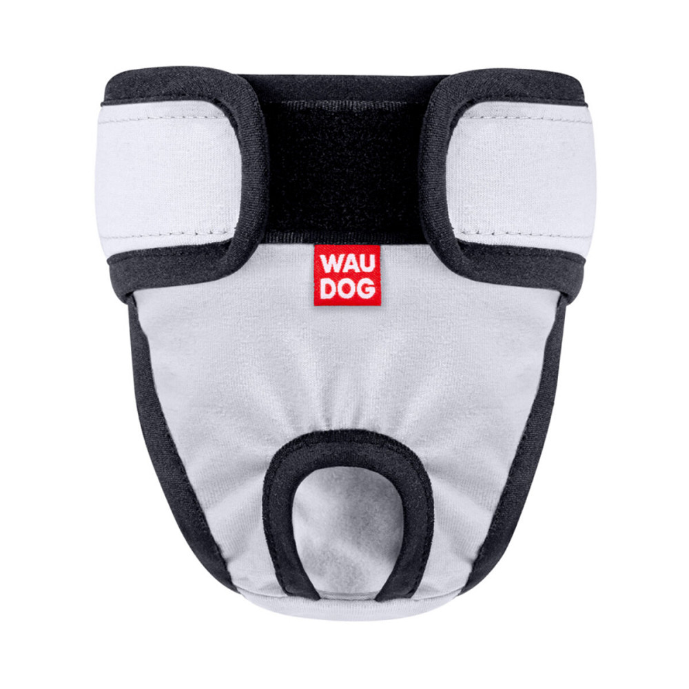 Трусы гигиенические для кошек и собак WAUDOG Vet на липучках, серый, XL, А 56-68 см, В 18 см Киев - изображение 4