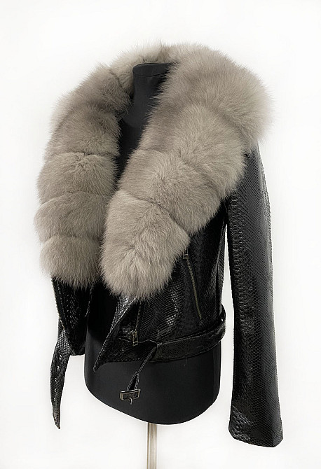 Куртка косуха женская с натуральным мехом песца под Соболь р 44 Харьков - изображение 2