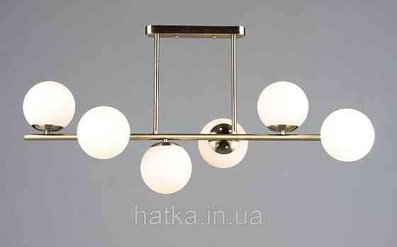 Люстра стельова на 6 плафонів VALESO N6799/6 для вітальні спальні бронза Київ