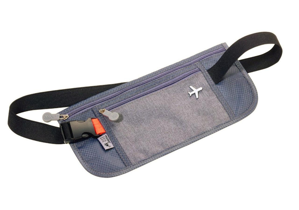 Сумка поясная Troika Sicherheitsgurt на молнии Серый Винница - изображение 1