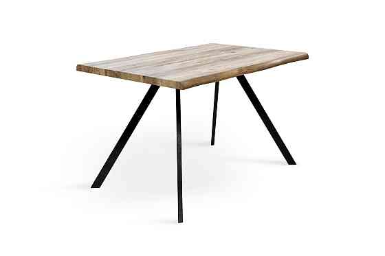 Стіл Метрополь, (120*80), чорний/штучний шпон MDF Київ