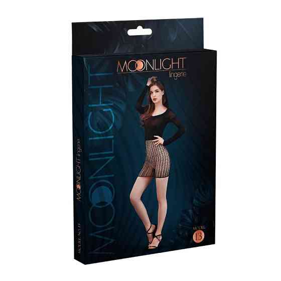 Платье Moonlight Lingeried Model 13 в сеточку, черное, One Size Sex Aura Киев
