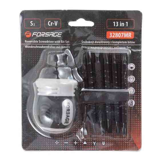 Викрутка реверсивна з набором спеціальних біт FORSAGE F-32807MR Одесса
