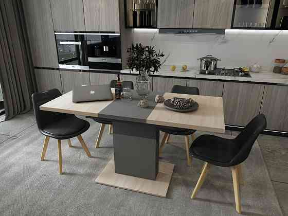 Столовый стол Doros Бостон 150х70х79 см Дуб cонома/Графит (DRS-011337) Львов