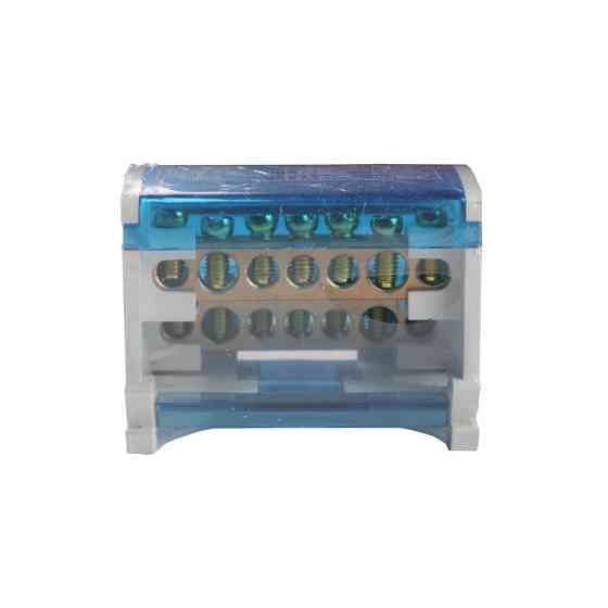 Шина нулевая в корпусе (кросс-модуль) 2х7, 125A Днепр