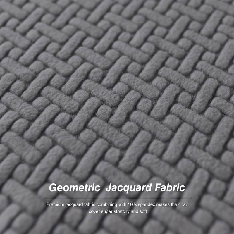 Універсальний чохол накидка на стілець зі спинкою натяжний єврочохол жаккард цеглинки спідниця Royan Біла Церква - фото 3