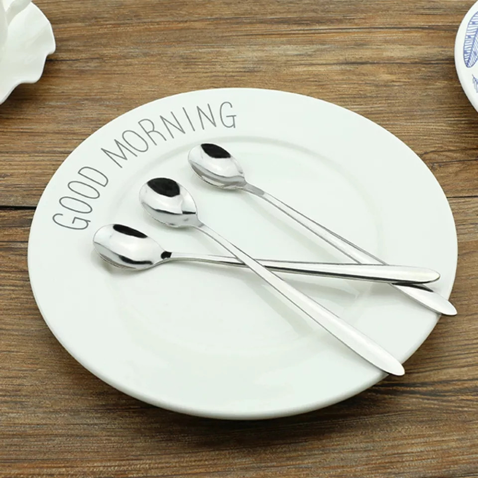 Набір десертних ложок маленьких - в наборі 5шт., довжина ложки 16см Київ - фото 2