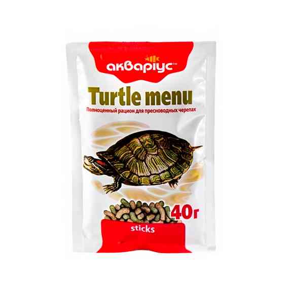 Корм для черепах Turtle Menu (Туртл Меню) палички 40 г, Акваріус Київ