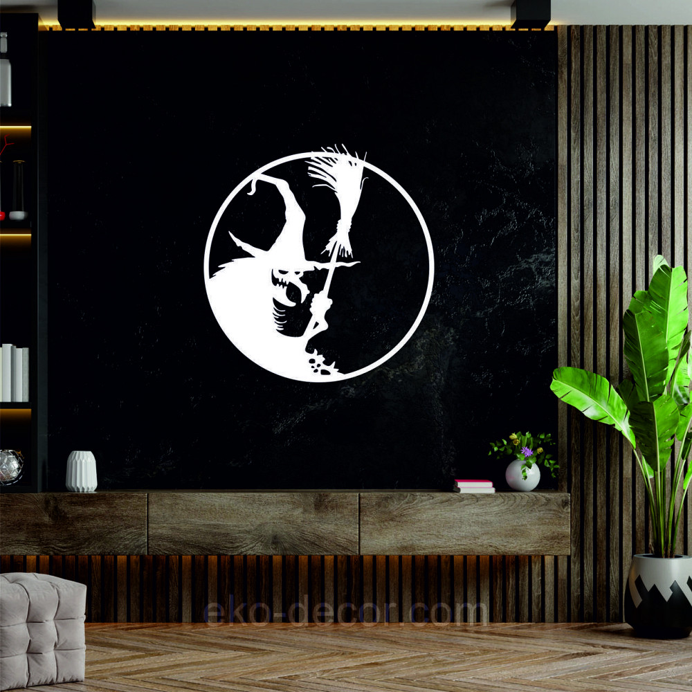 Декоративное настенное Панно «Ведьма», Декор на стену 70*67 см, Белый Киев - изображение 7