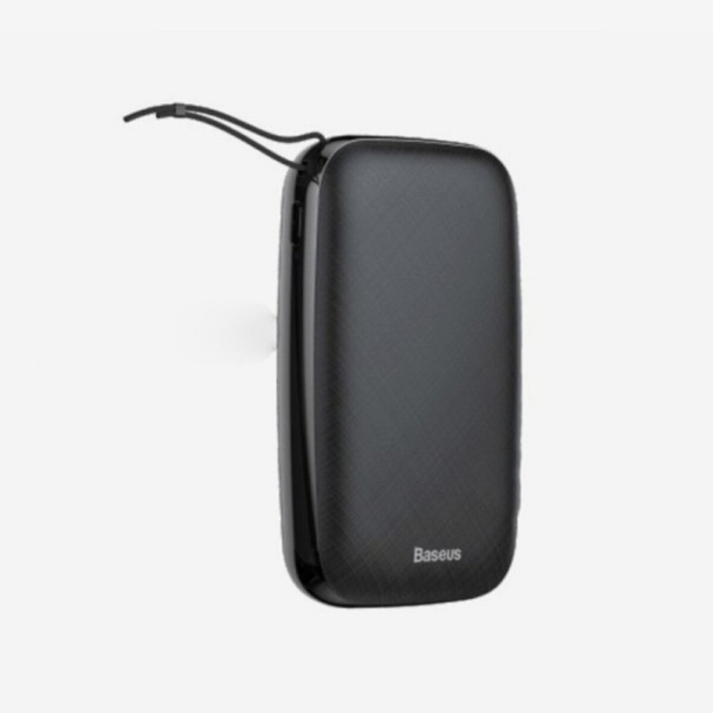 Зовнішній акумулятор Baseus Mini Q  power bank 10000mAh (M+T input/output 50cm micro cable) black Київ - фото 1