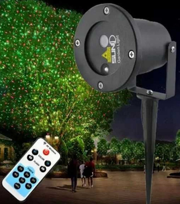 Вуличний проектор з пультом Star Shower light laser металевий корпус. Київ - фото 3