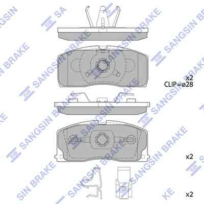 Тормозные колодки HI-Q SP2154 Винница