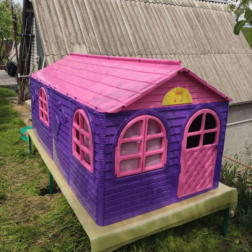 Дитячий ігровий пластиковий будиночок зі шторками Doloni великий для дітей Київ - фото 4