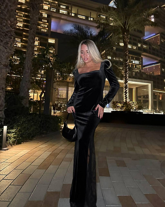 Жіноча романтична елегантна довга сукня королівський оксамит + мереживо Одеса - фото 5