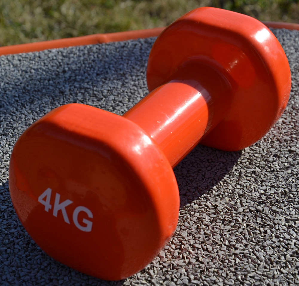 Гантели для фитнеса, аэробики, силовых тренировок развития выносливости виниловая PowerPlay 4 кг пара 2шт Киев - изображение 9