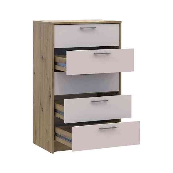 Комод Doros Ронди Дуб Артизан/Кашемир 5 ящиков 60х40х100 DRS-011784 (41516189) Днепр