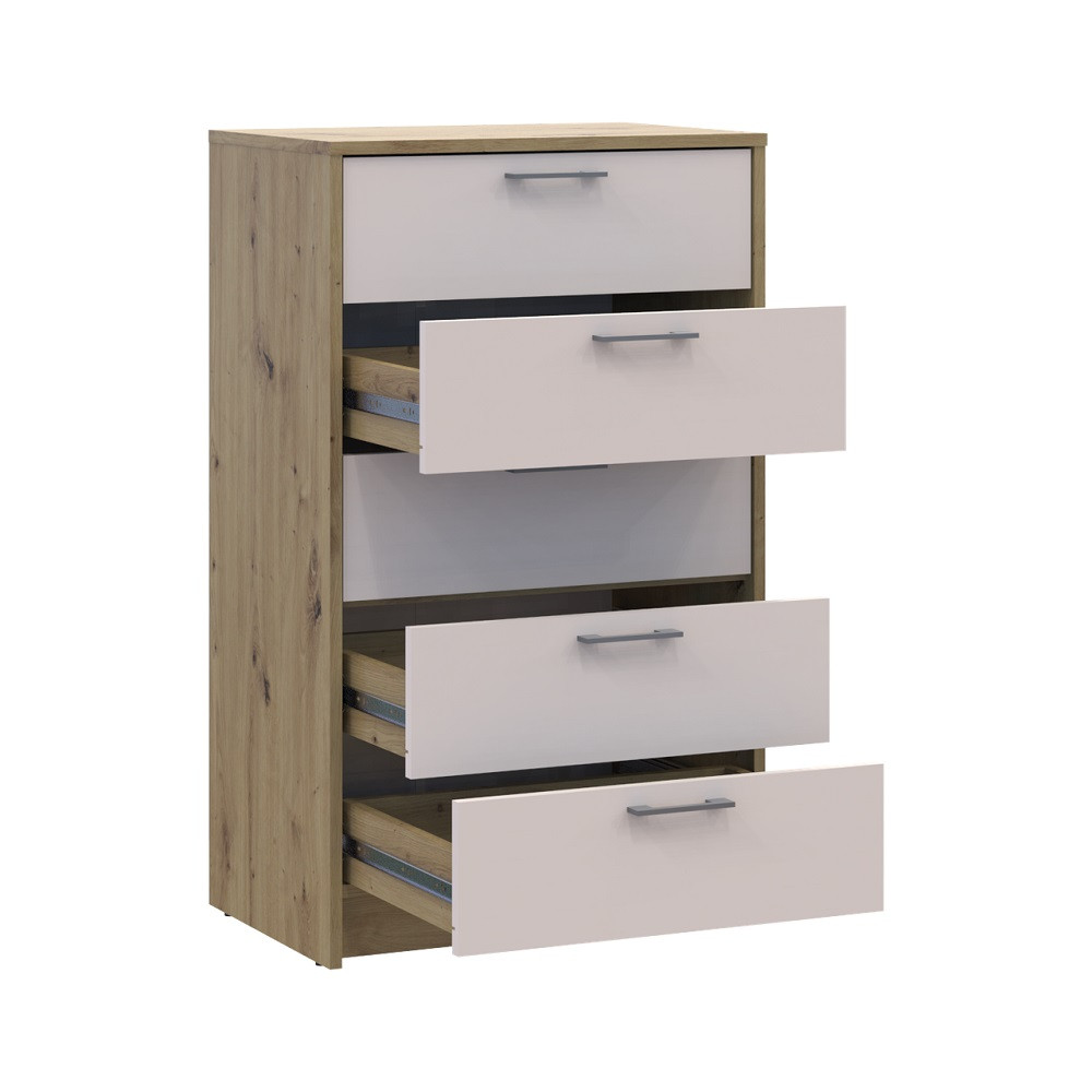 Комод Doros Ронди Дуб Артизан/Кашемир 5 ящиков 60х40х100 DRS-011784 (41516189) Днепр - изображение 4