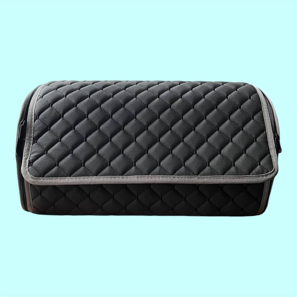 Сумка-органайзер у багажник автомобіля з екошкіри, чорна Київ - фото 1