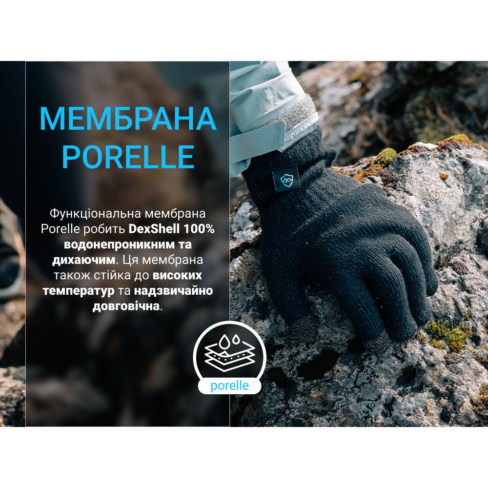 Перчатки водонепроницаемые Dexshell ThermFit 3.0 Gloves, темно-голубые, размер XL Киев - изображение 5