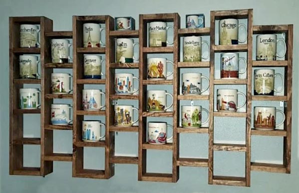 Полиця для чашок "Хаяра" капучино Миколаїв - фото 1