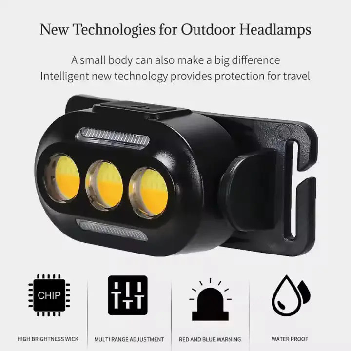 Легкий фонарик на голову YD02-COB, Фонарь налобный аккумуляторный светодиодный с зарядкой SQ-27 Львов - изображение 3