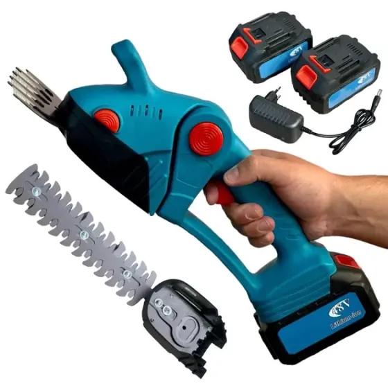 Аккумуляторные ножницы-кусторезы на 24V 6.0Ah с 2 насадками по уходу за садом Коломыя