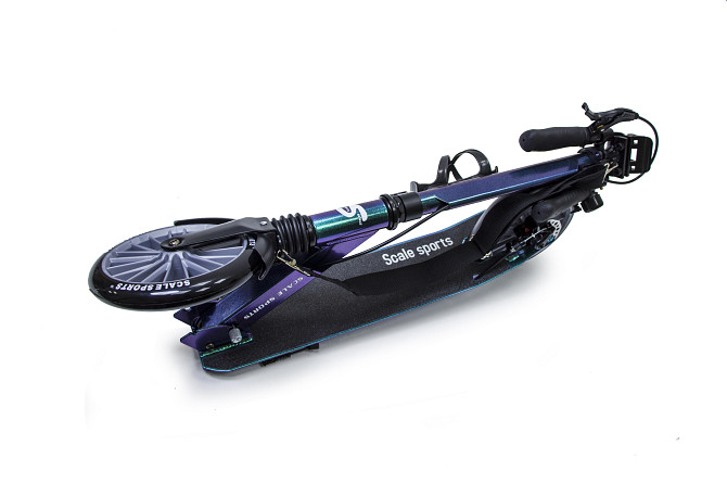 Дитячий самокат Scale Sports SS-23 + тримач для пляшки + дзвіночок. Дискове гальмо. Передній амо Одеса - фото 4