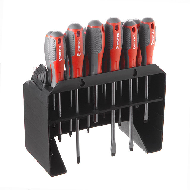 Набор отверток с комплектом насадок, 114 ед., Cr-V INTERTOOL VT-3372 Киев - изображение 4