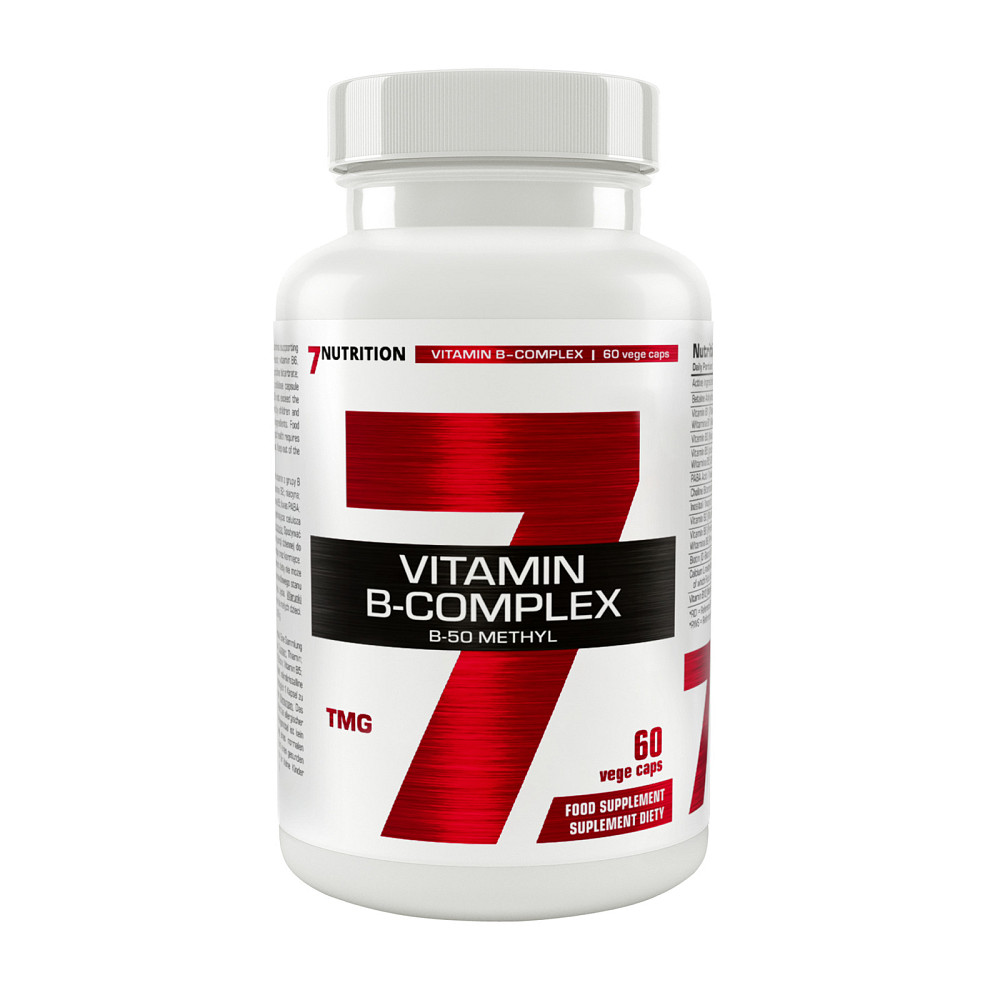 Вітаміни групи B 7 Nutrition Vitamin B-Complex B-50 Methyl, 60caps Луцьк - фото 1