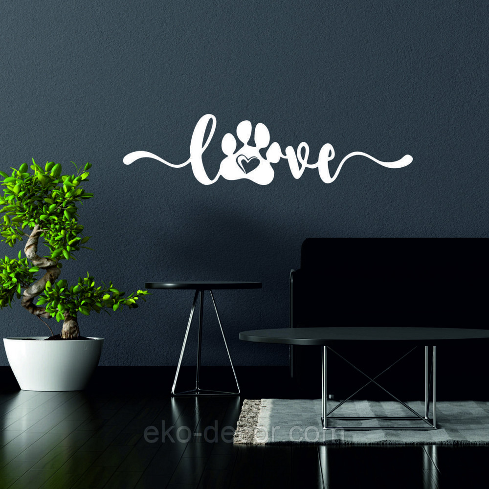 Декоративне настінне 3D Панно «LOVE » Декор на стіну з об'ємом Київ - фото 2