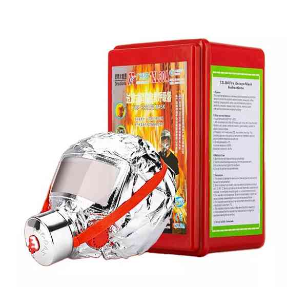 Маска противогаз из алюминиевой фольги, панорамный противогаз Fire mask защита головы от радиации IH-81 Львов