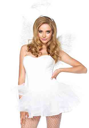 (SALE) Набір аксесуарів «Ангел» Leg Avenue Angel Accessory Kit, крильця з пір’я, німб Sex Aura Київ