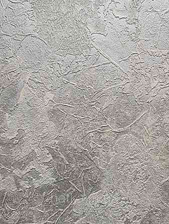 Шпалери вінілові на флізеліні гарячого тиснення DU&KA 1.06х10 вензель основа під штукатурку сірі коричневі Київ