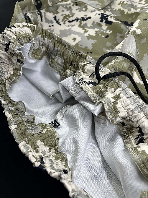 Чоловічі тактичні штани зсу річні військові штани карго з кишенями і з манжетами армійські піксель L Одеса - фото 8