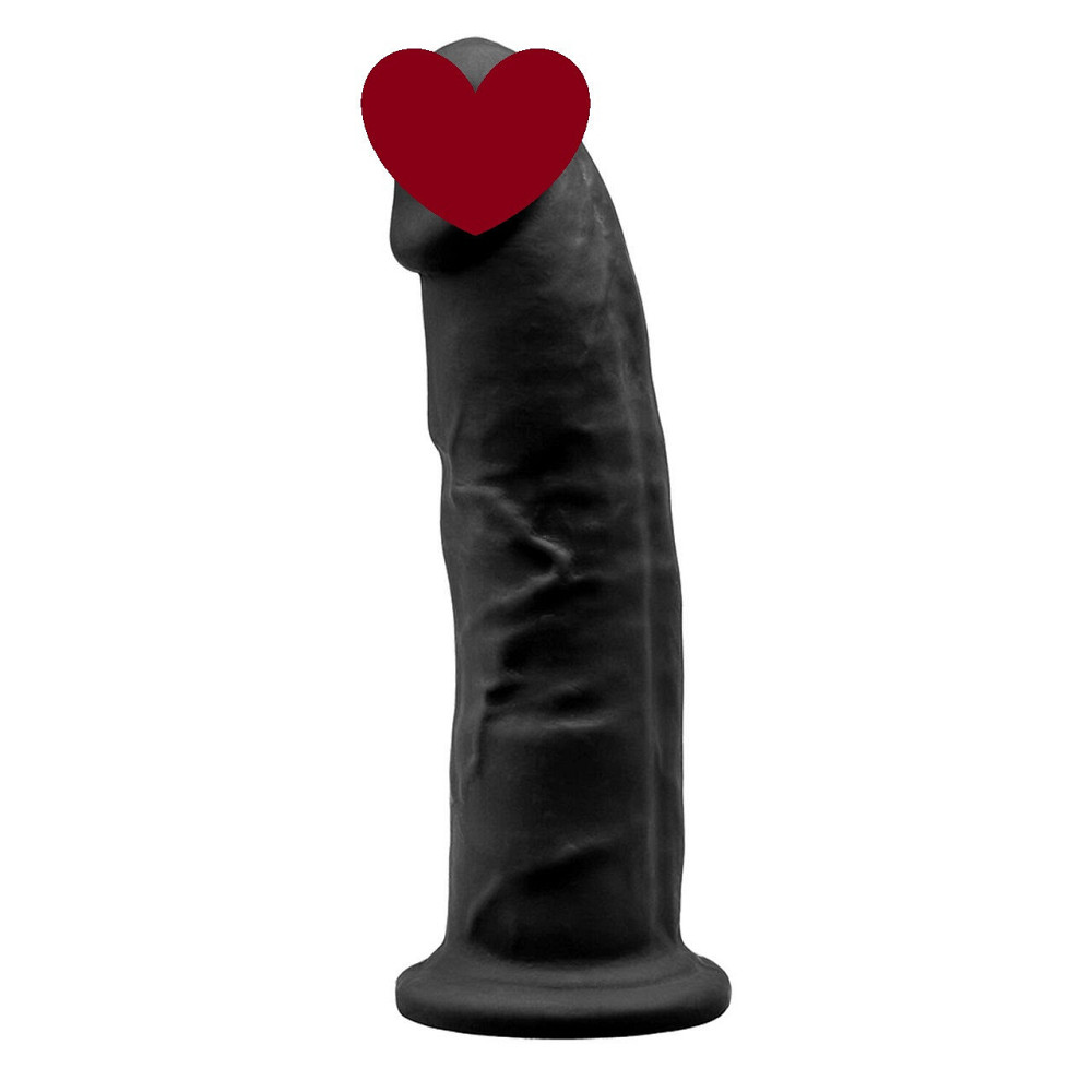 Фалоімітатор SilexD Oscar Black (MODEL 2 size 9in), двошаровий, силікон + Silexpan, діаметр 5,4см Sex Aura Київ - фото 1