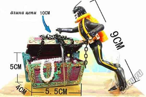 Водолаз декор для акваріума різнобарвний Київ