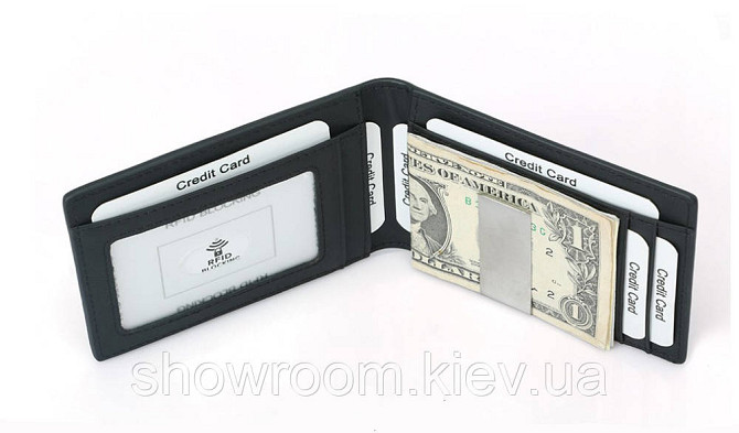 Кожаный зажим для денег Leather Collectuin (2768) Киев - изображение 4