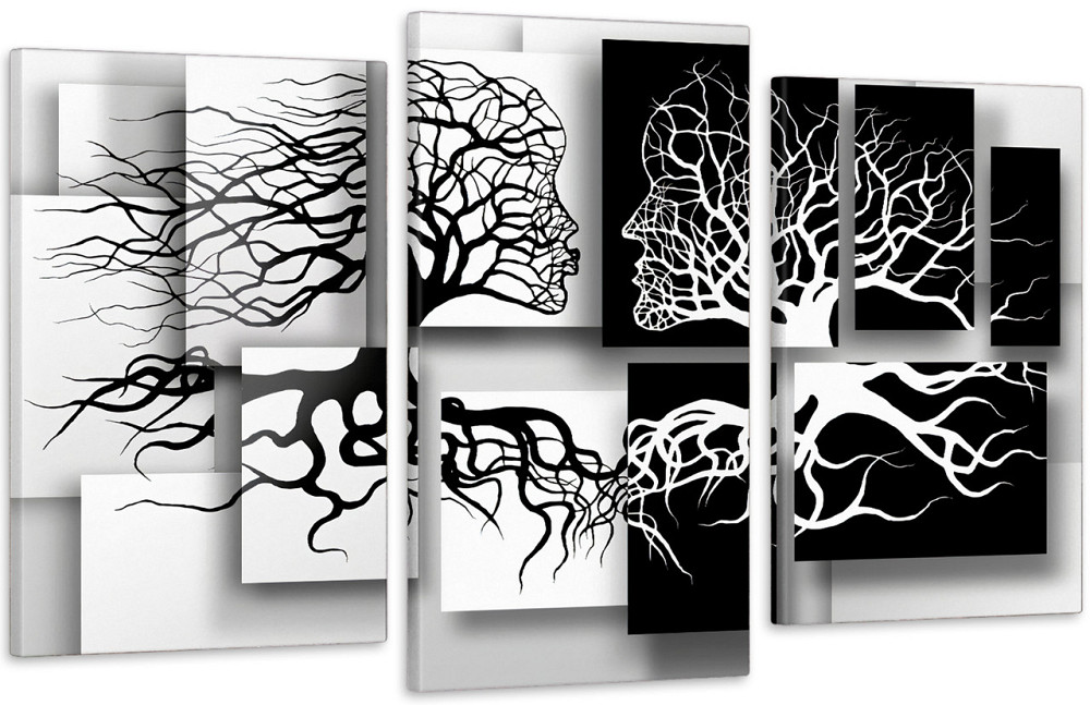 Модульна картина у вітальню/ спальню Дівчина та чоловік Art-595_3 100x150 см Київ - фото 1