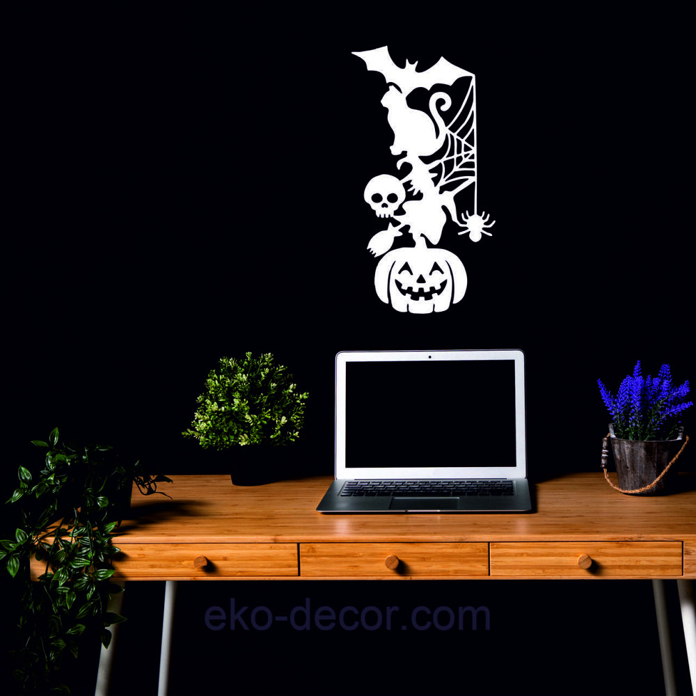 Декоративное настенное Панно «Хэллоуин», Декор на стену 50*26 см, Белый Киев - изображение 5