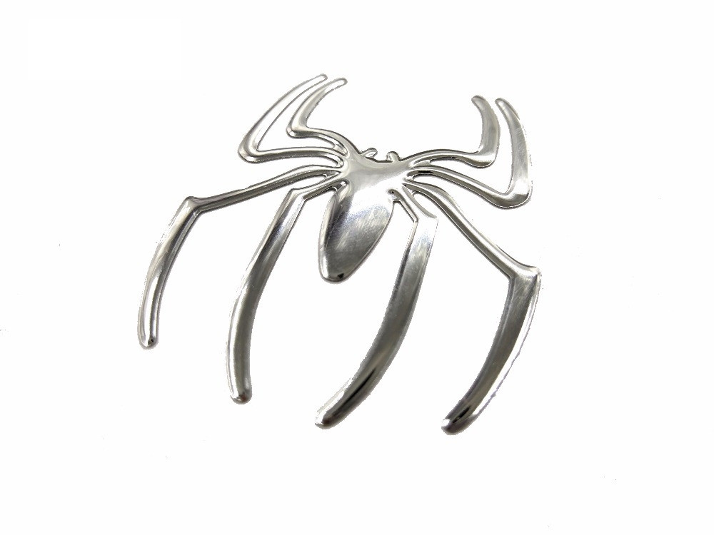 Наклейка на авто, мото Павук опукла Срібло Київ - фото 5