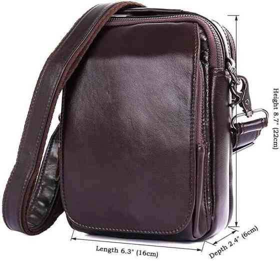 Сумка Vintage 14544 из натуральной кожи Коричневая Киев