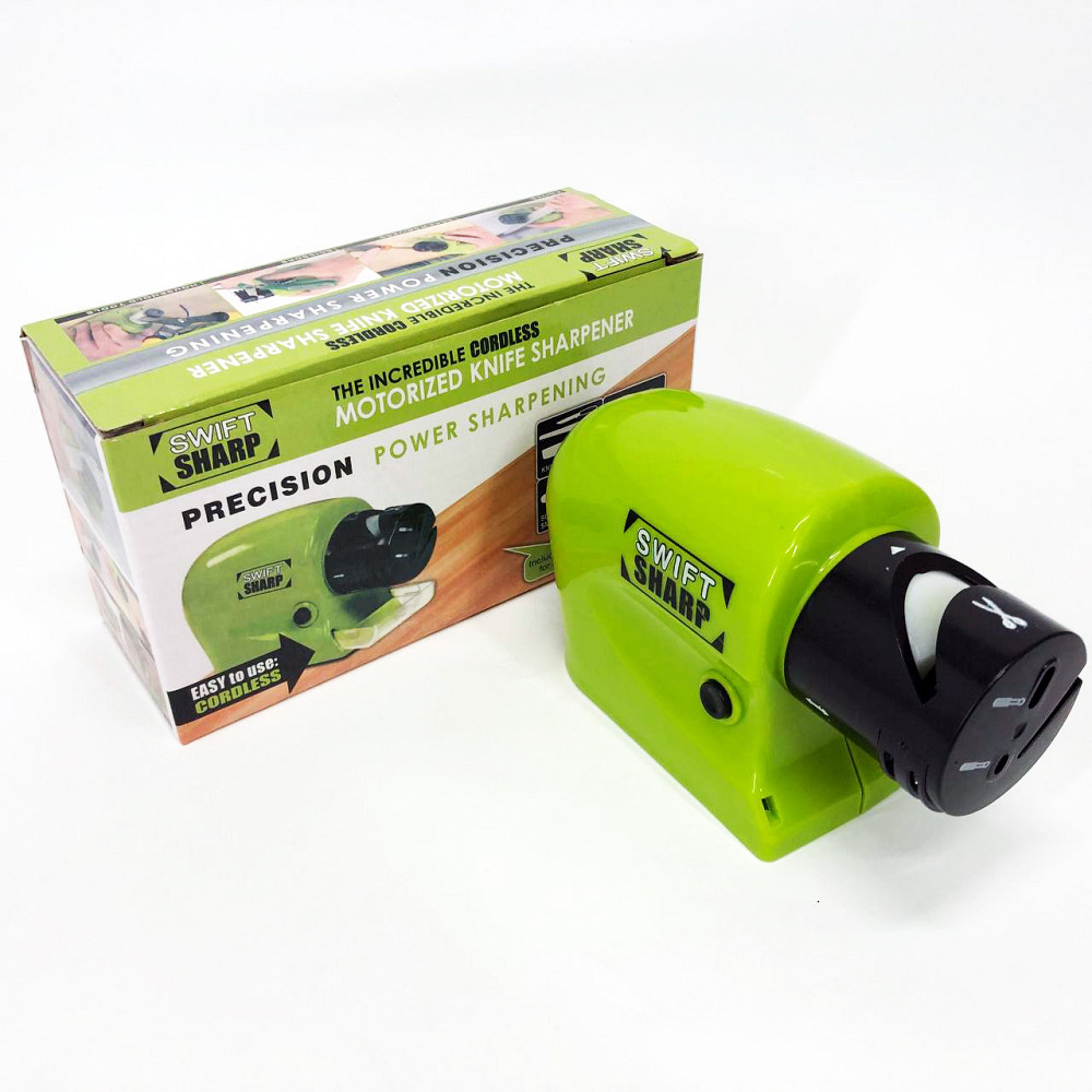 Точилка для быстрой заточки ножей Swift, Точилка для заточки ножей на кухне, Мини точильный станок EX-98 Львов - изображение 1