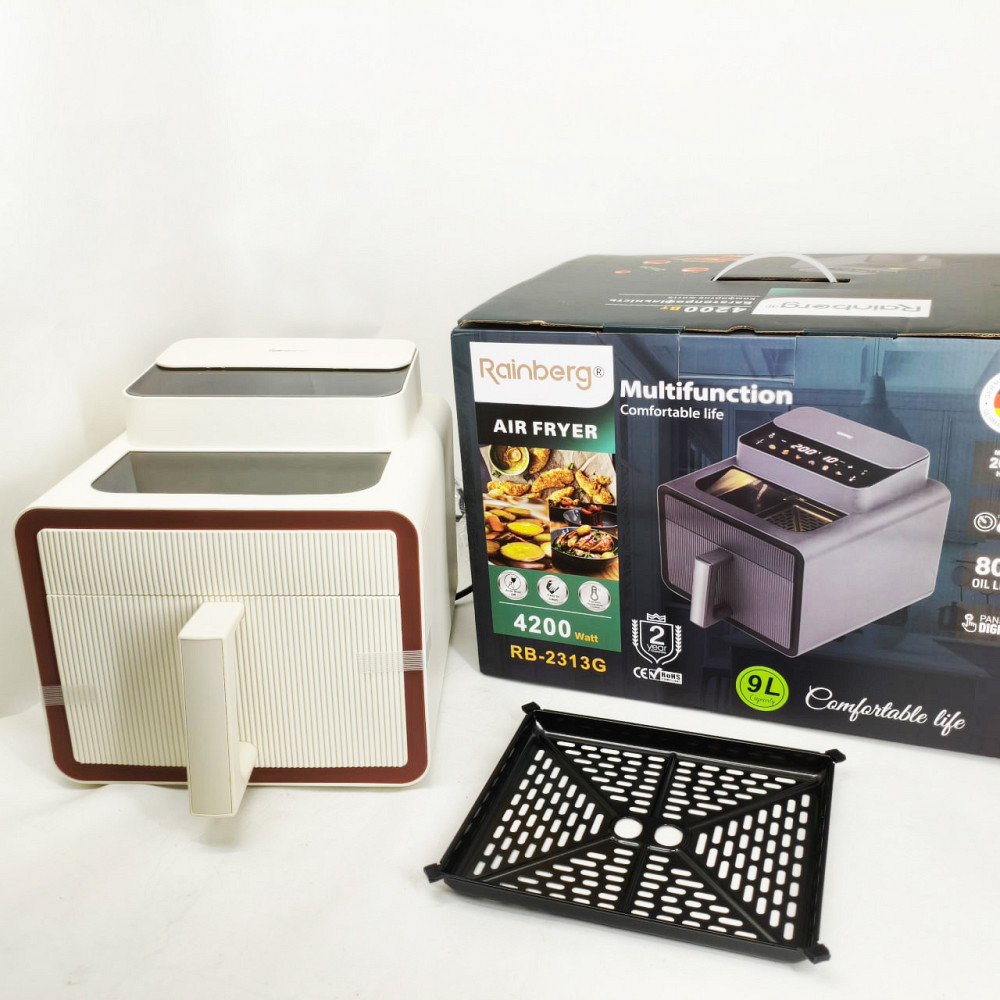 Електрична фритюрниця для кухні та дому Rainberg RB-2313 4200Вт 9л, Аеро-гриль для приготування фрі OR-64 Львів - фото 5