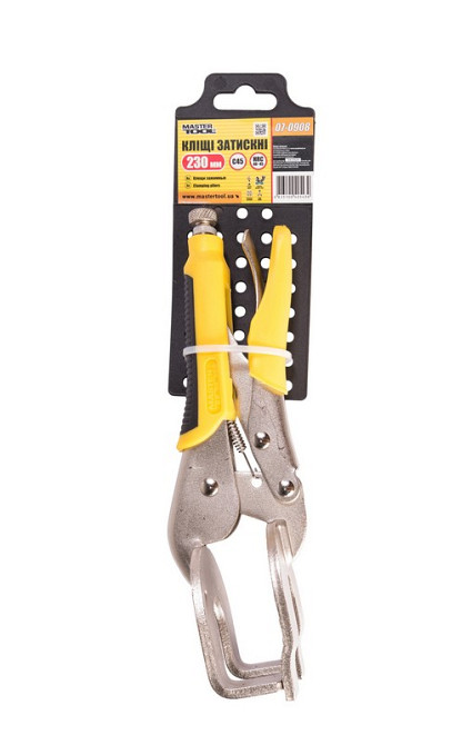 Кліщі затискні MASTERTOOL U-type 230 мм 07-0908 Коломия - фото 4